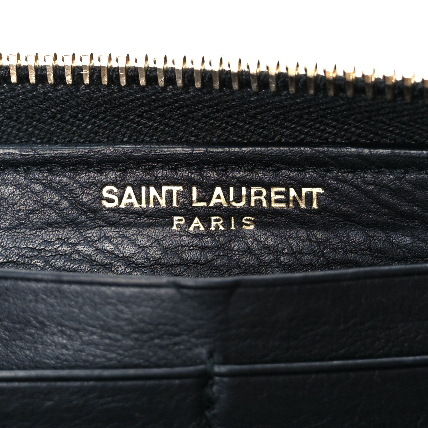 Saint Laurent Calfskin Classic Y Ligne Zip Around Wallet Black 12 of 16