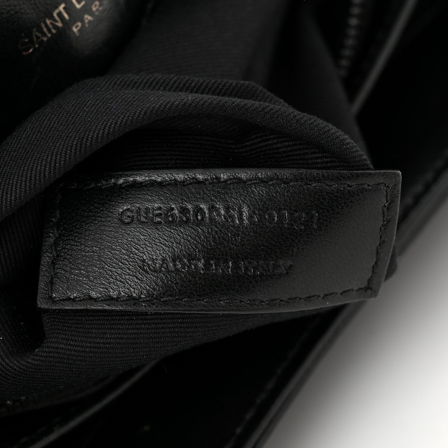 Saint Laurent Calfskin Y Quilted Monogram Monochrome Toy Loulou Crossbody Bag Black 7 of 11