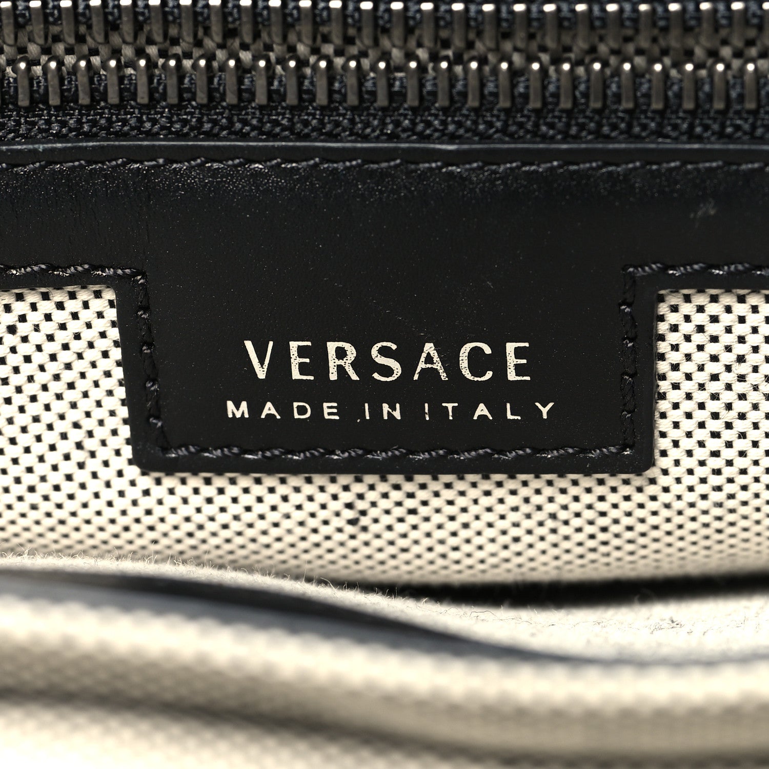 Versace Legno Calfskin Palazzo Top Handle Briefcase Black 7 of 13