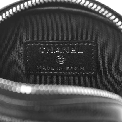 Chanel Caviar Quilted Zip Around Classic Coin Purse Black 5 of 7