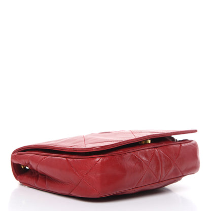Chanel Lambskin Quilted CC Shoulder Bag Red 4 of 17