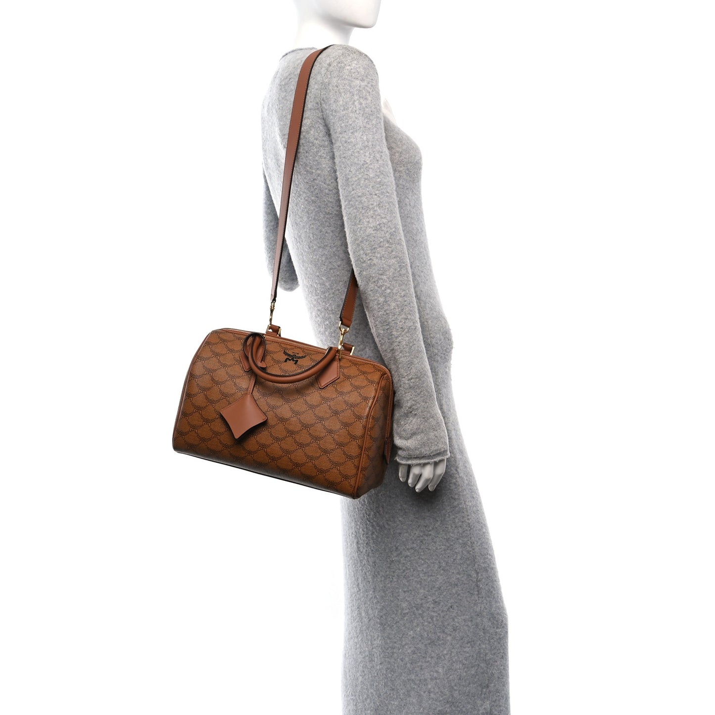 Lauretos Nappa Medium Ella Boston Bag Cognac
