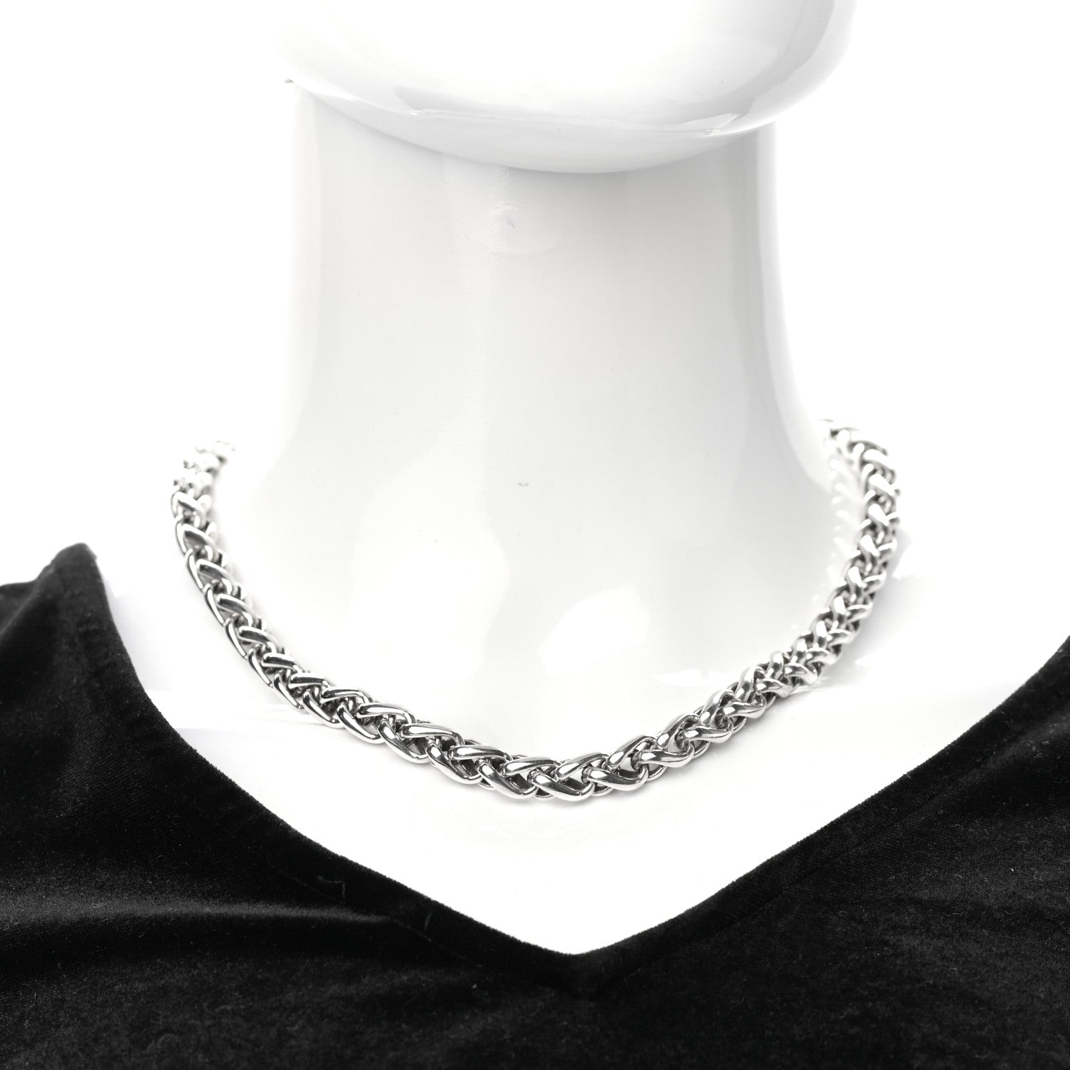 David Yurman Sterling Silver 14K Yellow Gold 8mm Wheat Chain Necklace 2 of 4