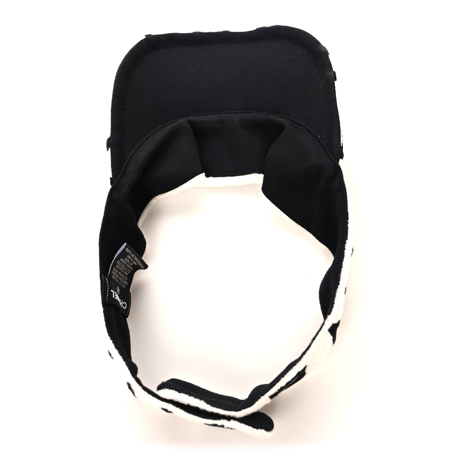 Chanel Terry Cotton Logo CC Visor  Ecru White 7 of 8