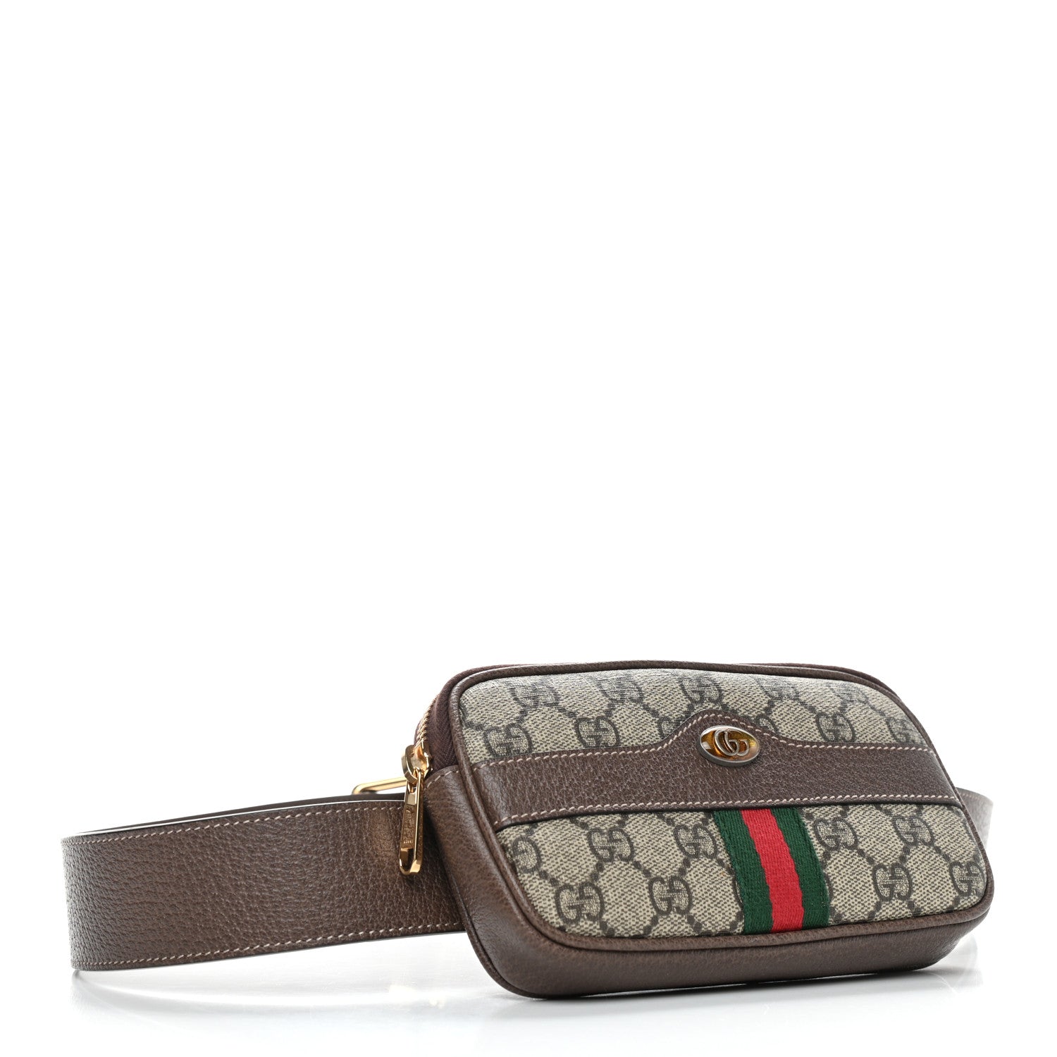 Gucci GG Supreme Monogram Ophidia Belted iPhone Case 95 38 Dark Brown 4 of 12