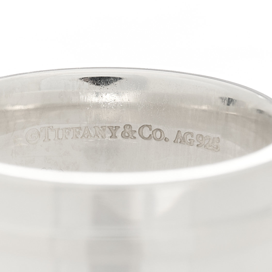 Sterling Silver T Wide Ring 52 6
