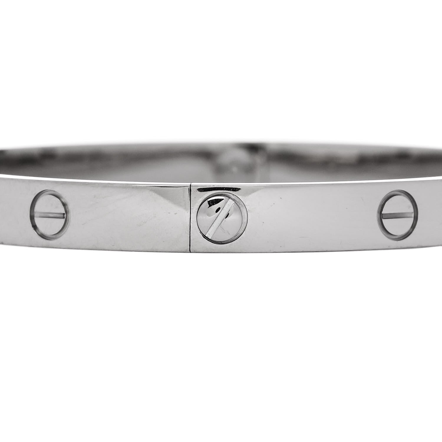 Cartier 18K White Gold LOVE Bracelet 20 5 of 10