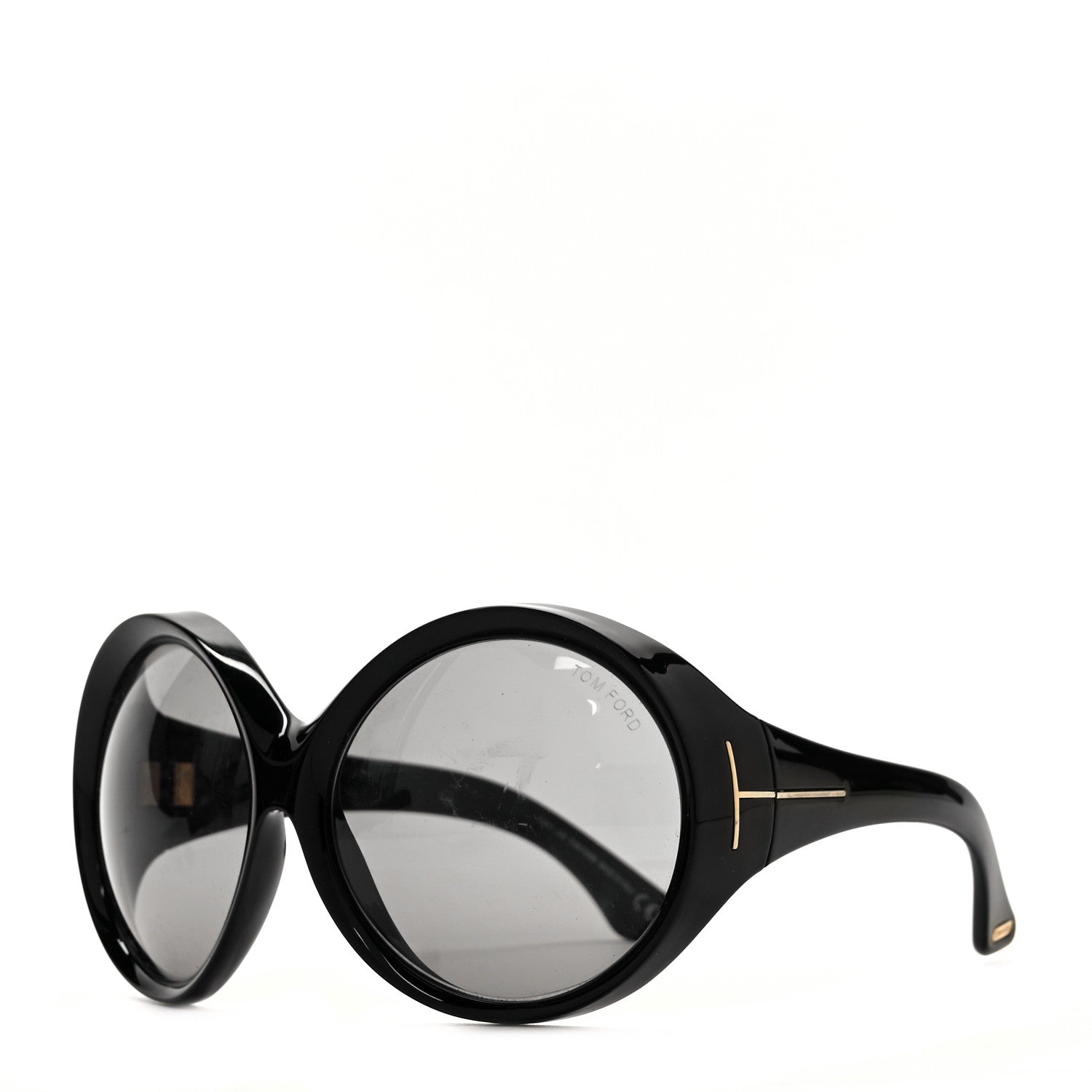 Tom Ford Ali Oversized Round Sunglasses Black 1 of 8