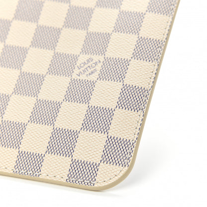 Louis Vuitton Damier Azur Neverfull MM GM Pochette Rose Ballerine 10 of 10