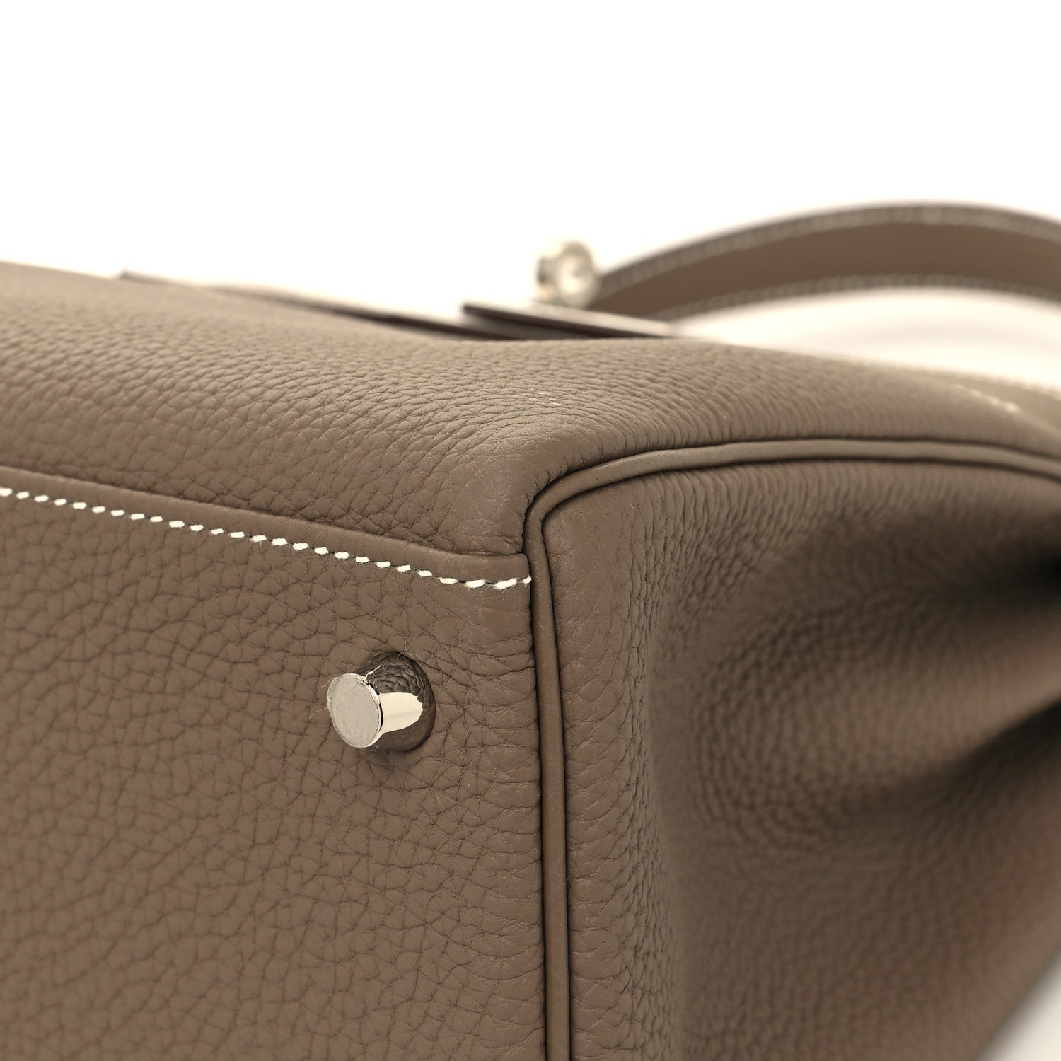 Hermes Togo Kelly Retourne 28 Etoupe 10 of 13