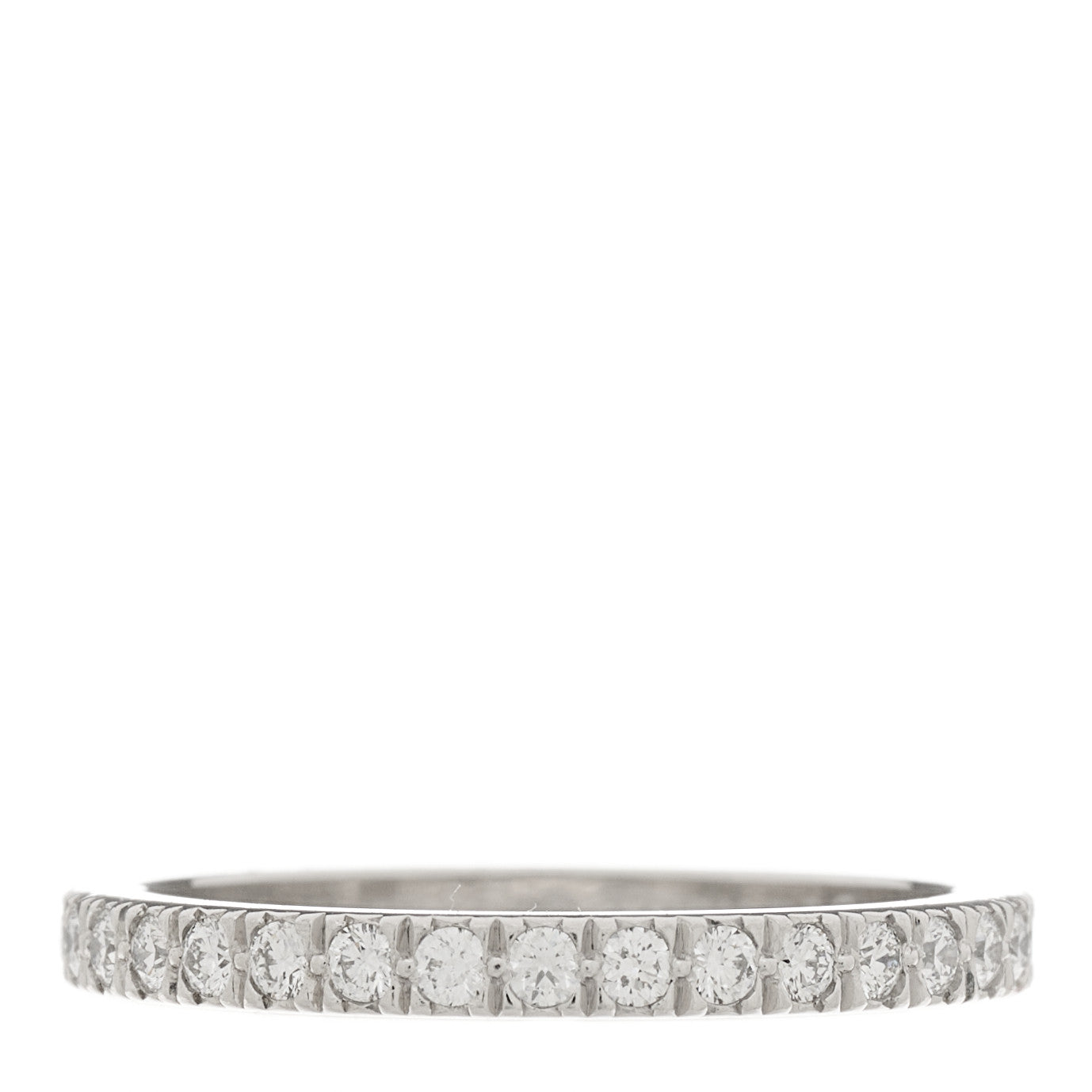 Tiffany Platinum Diamond Metro Full Eternity Band Ring 48 4.5 3 of 5