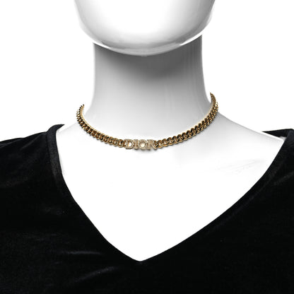 Christian Dior Metal Crystal Dio(r)evolution Choker Gold 2 of 5