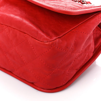 Chanel Grained Calfskin Medium Natural Beauty Flap Red 11 of 12
