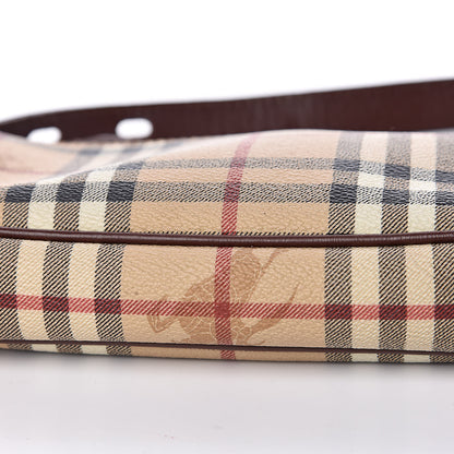 Burberry Haymarket Check Shoulder Bag Chocolate 9 of 13