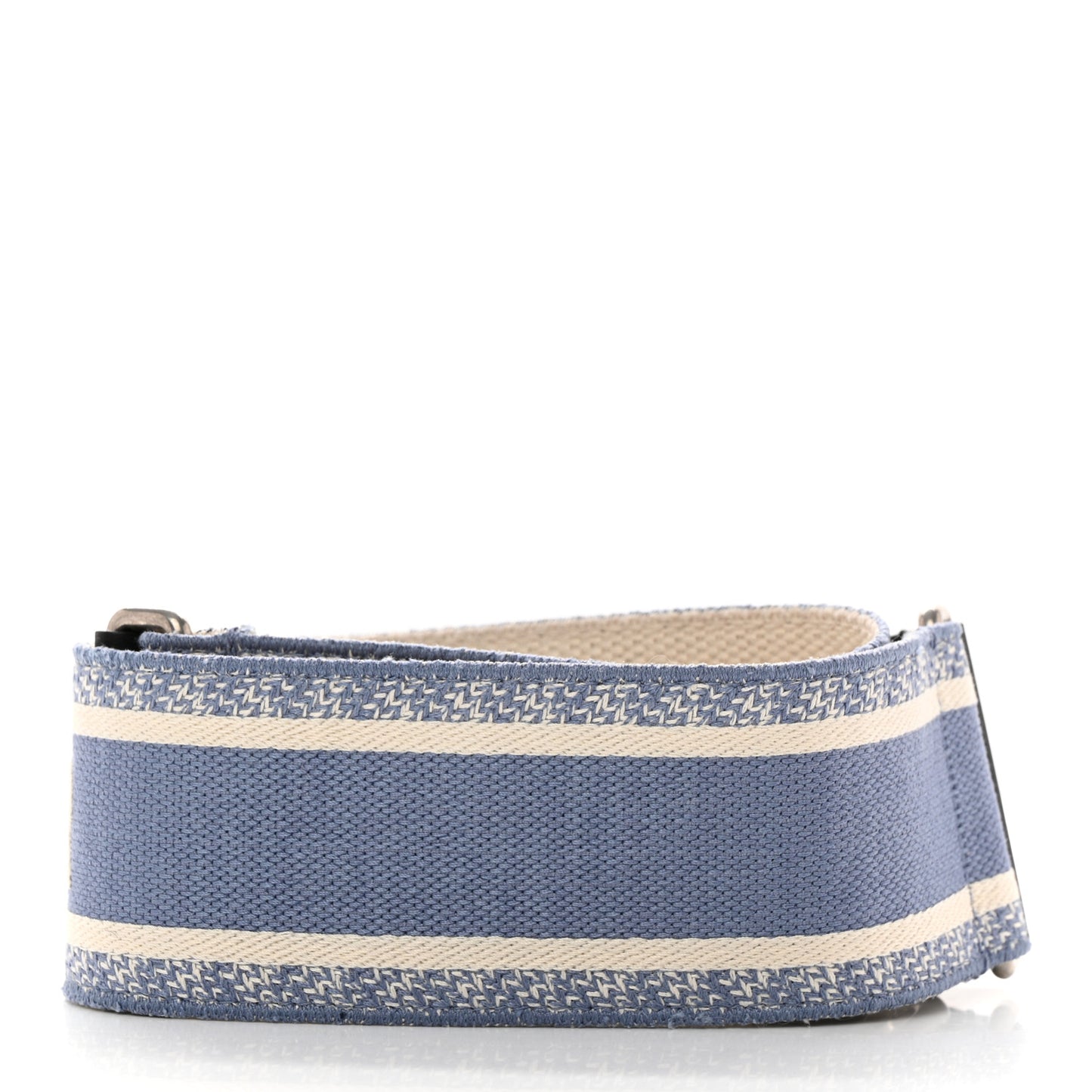 Canvas Embroidered Shoulder Strap Light Blue