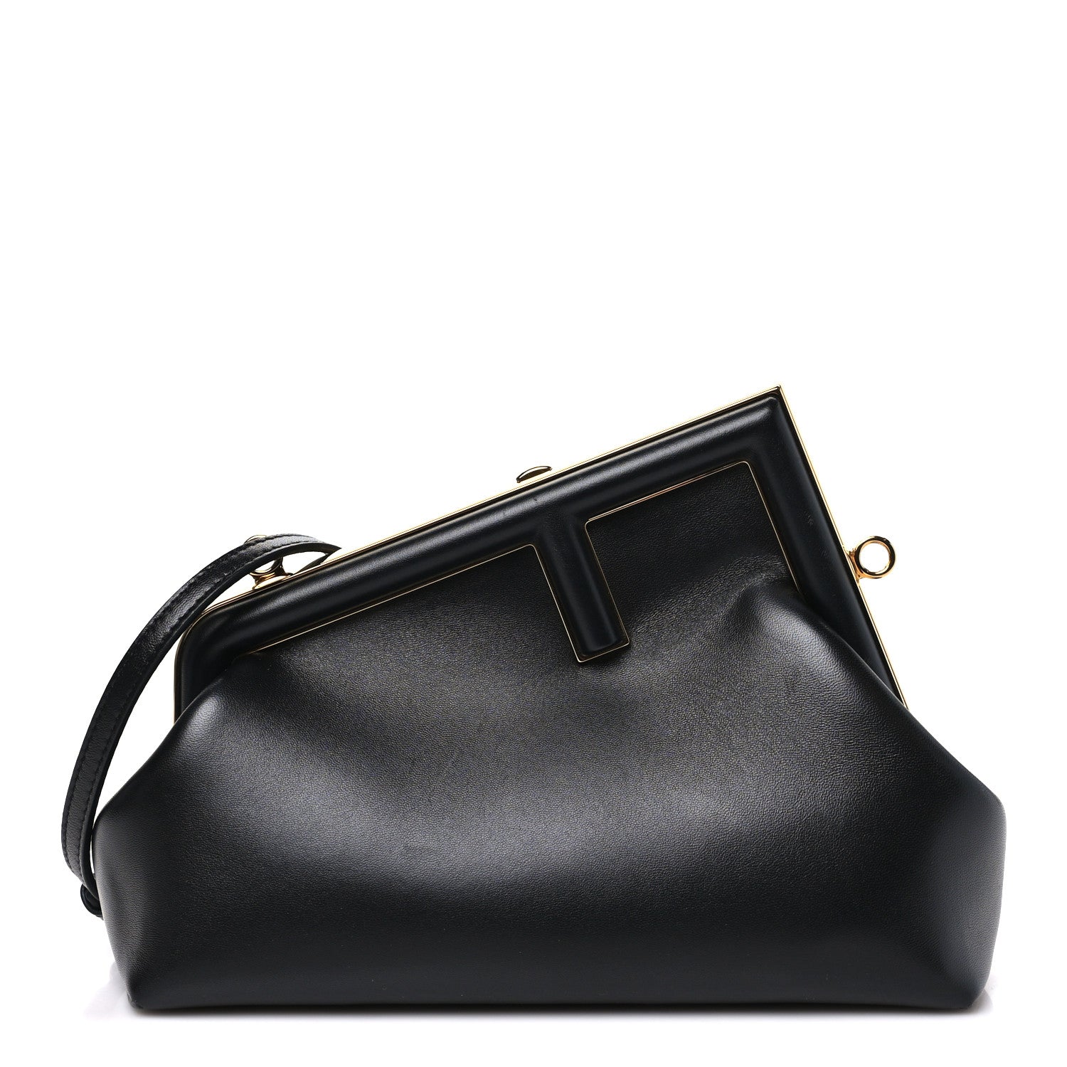 Fendi Shiny Nappa Small Fendi First Black Black 1 of 10