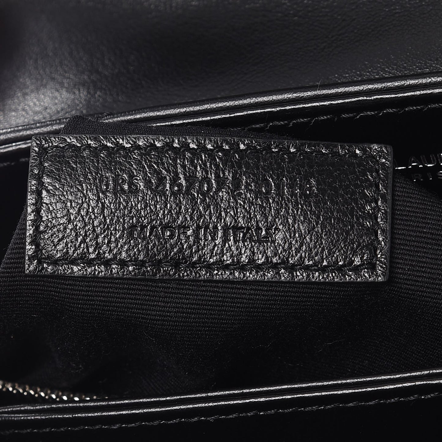 Calfskin Y Quilted Monogram Toy Loulou Crossbody Bag Black