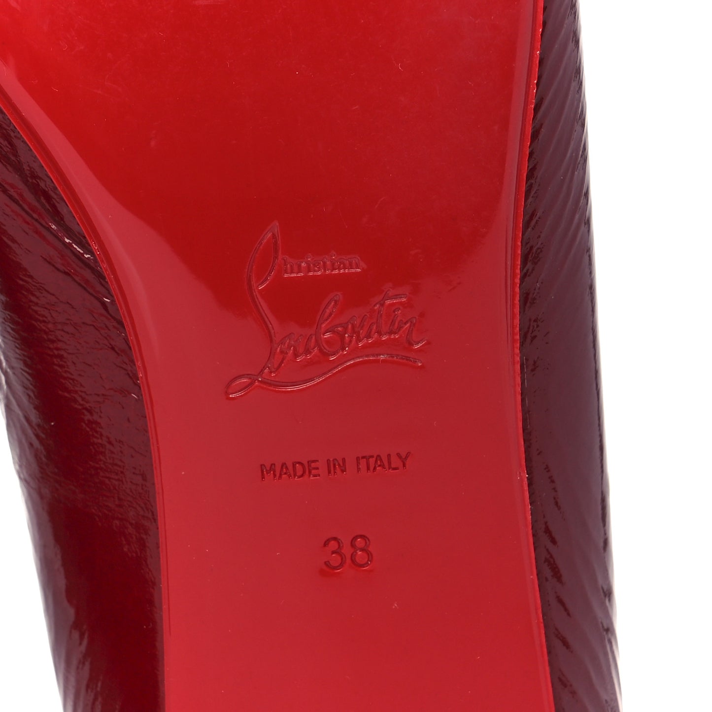Patent Sweetie Jane Ballerina Flats 38 Loubi