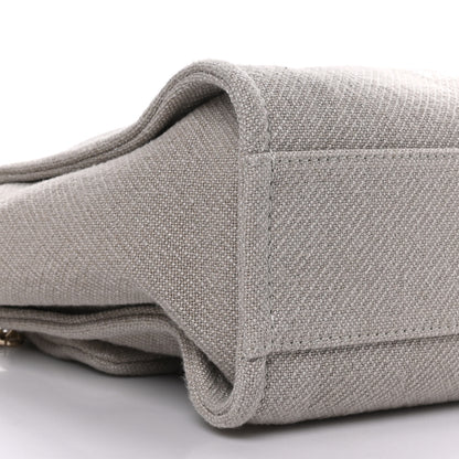 Chanel Mixed Fibers Small Deauville Tote Light Grey 9 of 10