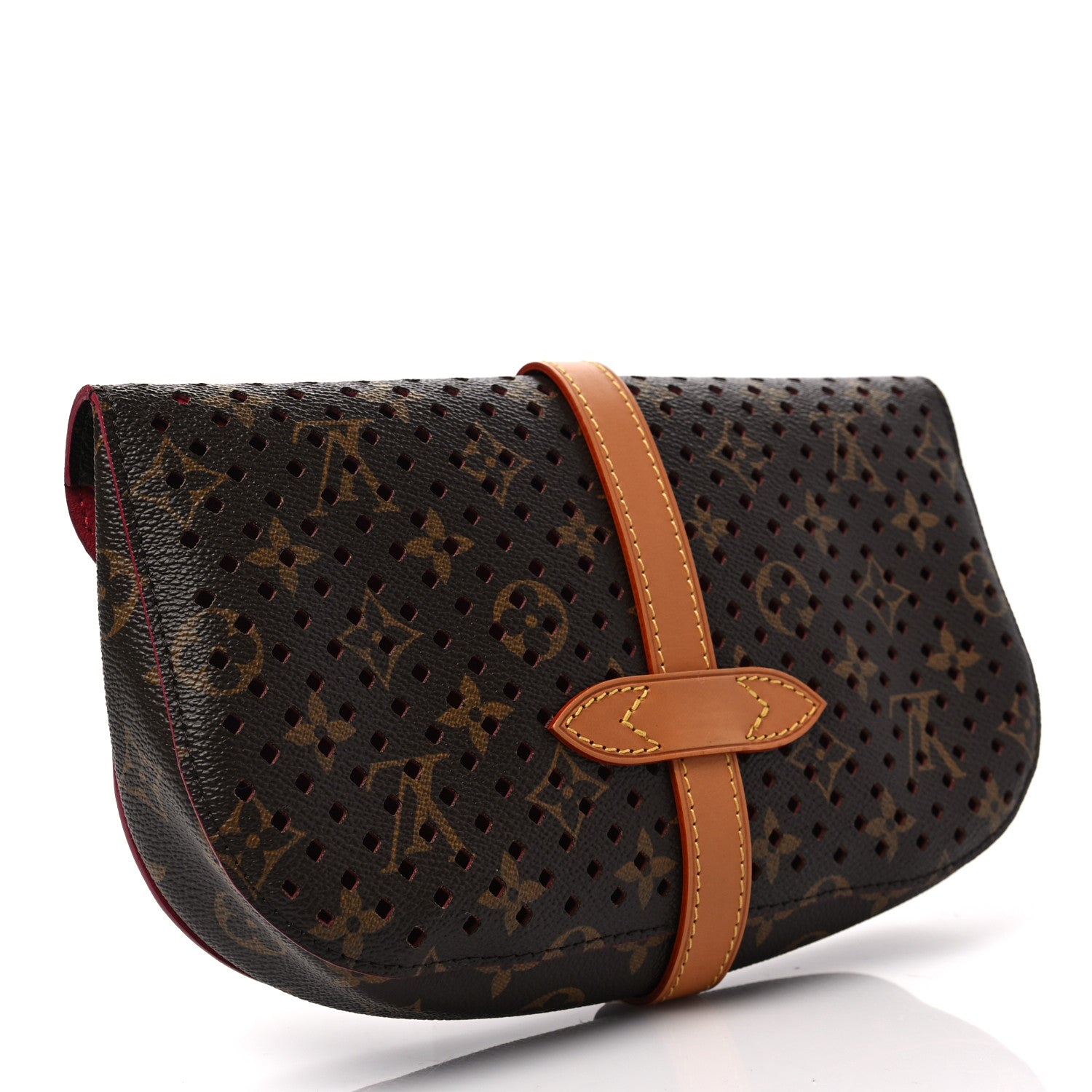 Louis Vuitton Monogram SC Flore Clutch Saumur Corail 2 of 7