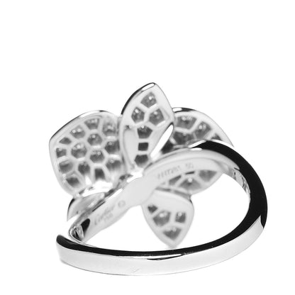 Cartier 18K White Gold Diamond Caresse D'Orchidees Par Ring 50 5.25 4 of 8
