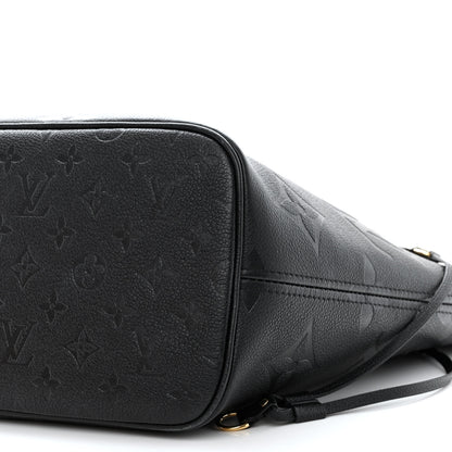 Louis Vuitton Empreinte Monogram Giant Neverfull MM Black 9 of 12
