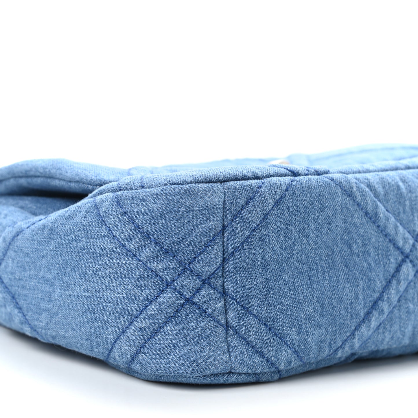 Denim Quilted Medium Chanel 19 Flap Blue