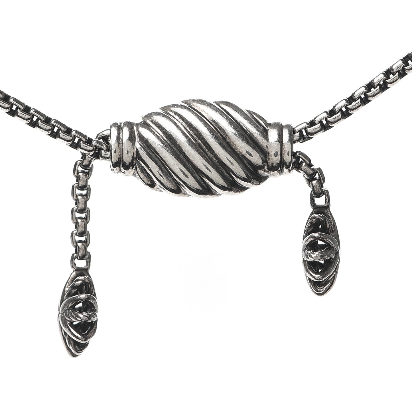 Sterling Silver Diamond Starburst Y Necklace