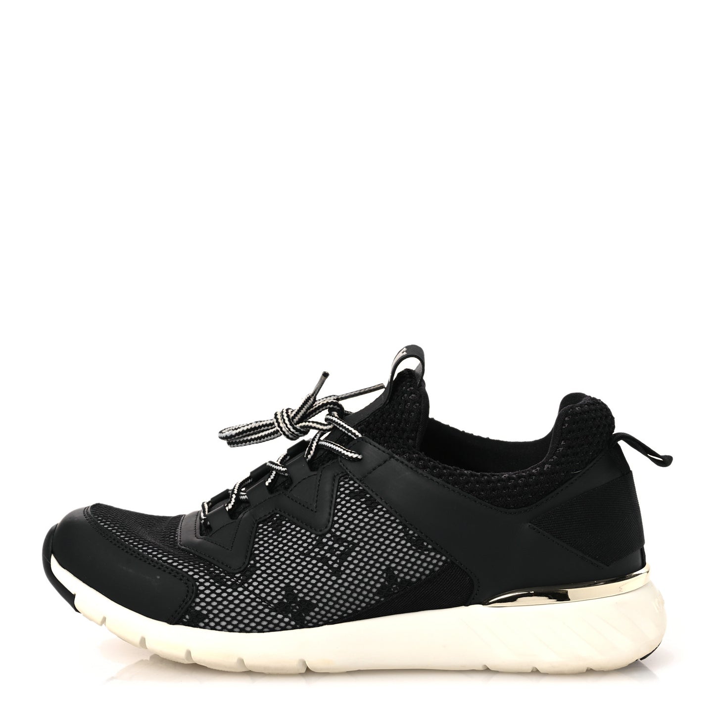 Technical Nylon Monogram Rubber Aftergame Sneakers 37 Black