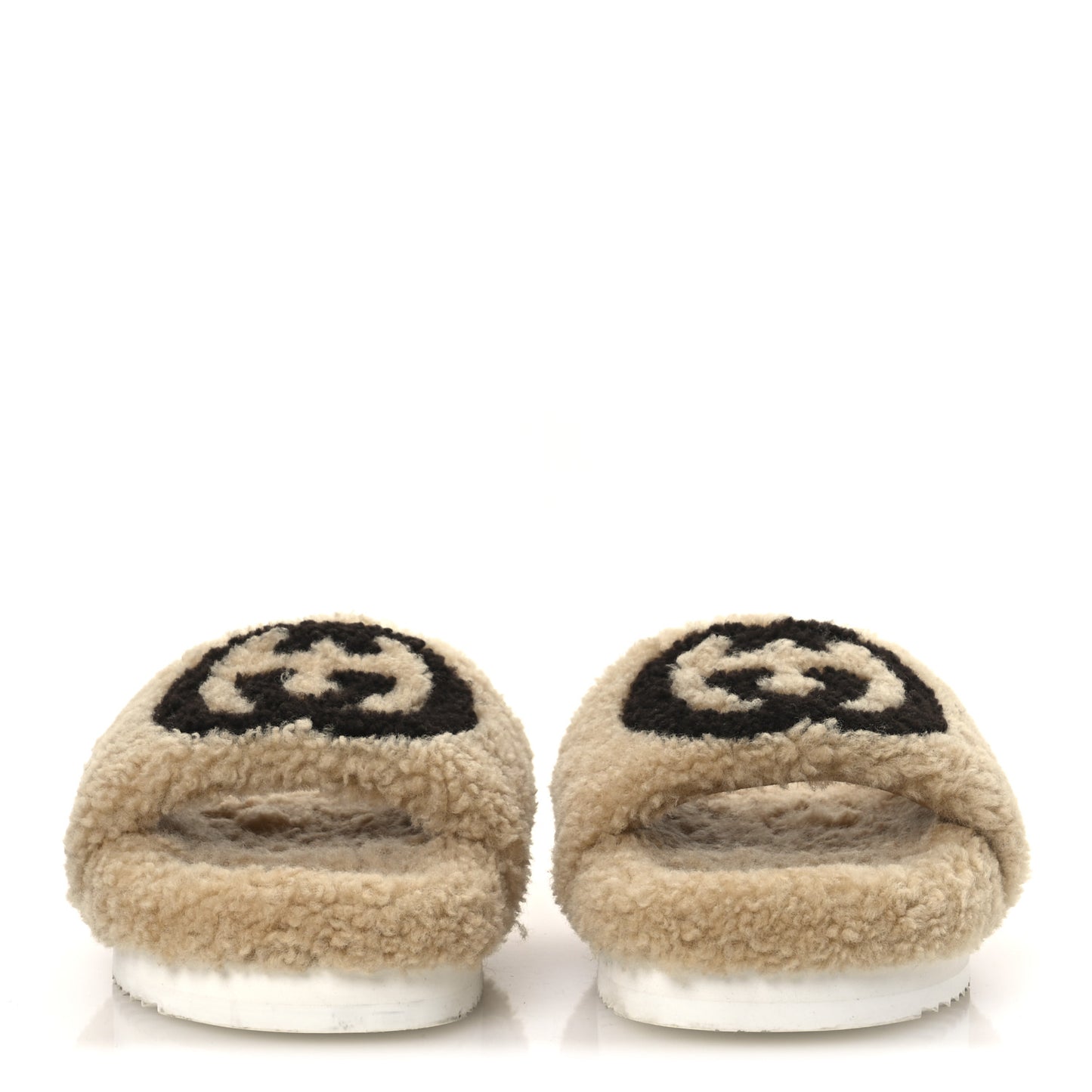 Shearling Womens Eileen Slide Sandals 38 Cocoa Butterscotch