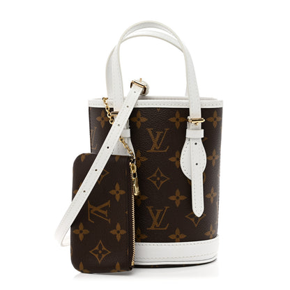 Louis Vuitton Monogram LV Match Nano Bucket Bag White 1 of 10