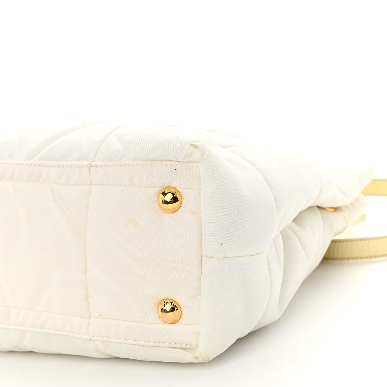 Prada Crispy Nylon Shopping Tote Bianco 9 of 12