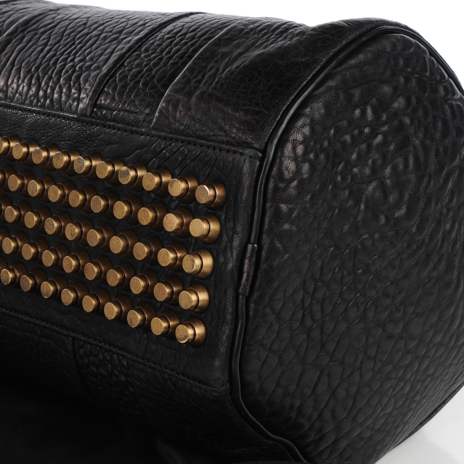 Alexander Wang Pebbled Lambskin Rocco Black Antique Brass Hardware 8 of 8