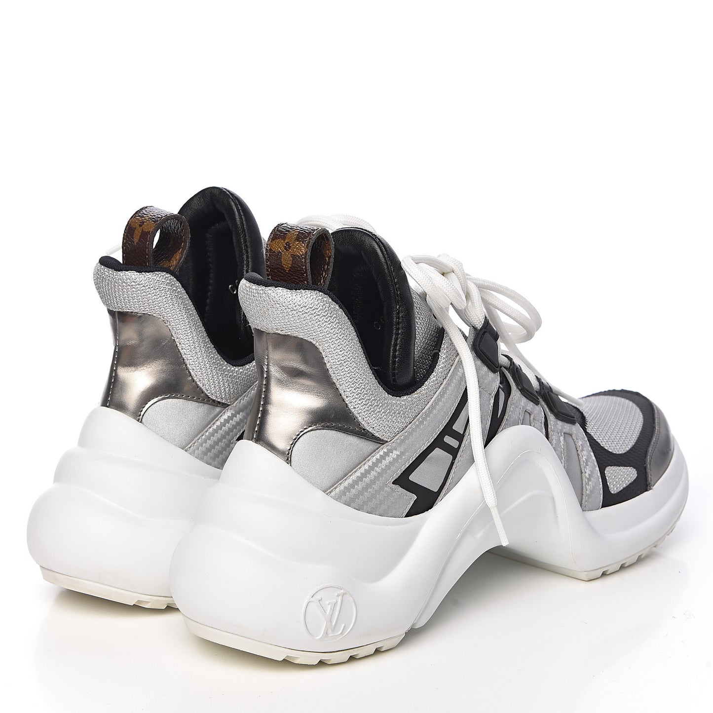 Calfskin Technical Nylon LV Archlight Sneaker 36.5 White