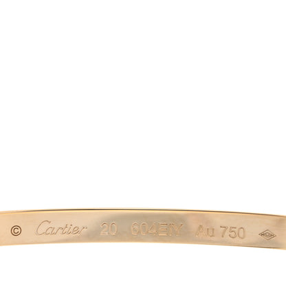 Cartier 18K Yellow Gold Small LOVE Bracelet 20 4 of 7
