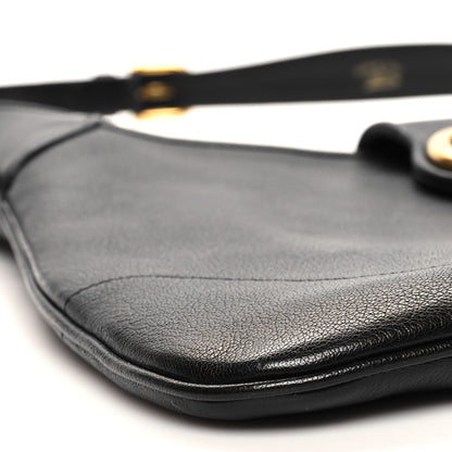Gucci Goatskin Medium Aphrodite Shoulder Bag Black 9 of 10