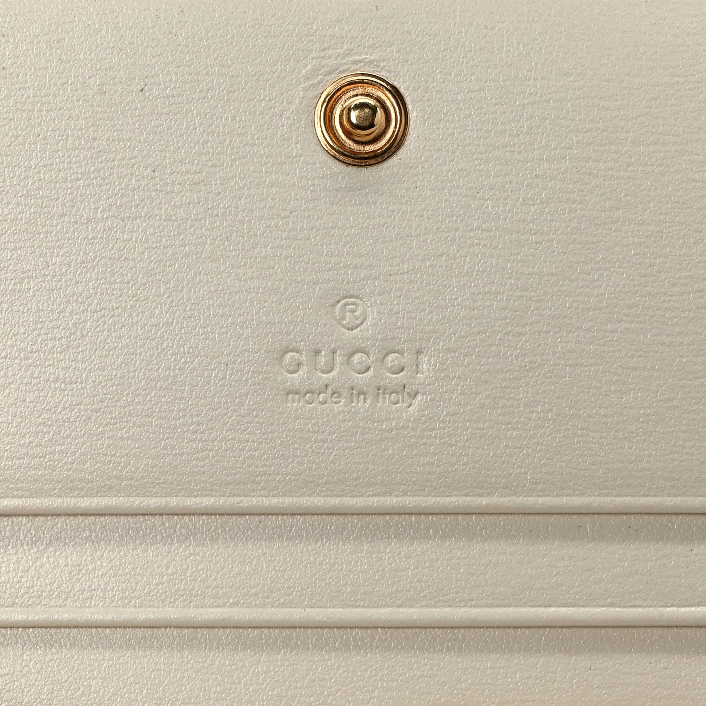 Boarded Plutone Calfskin Horsebit 1955 Card Case Wallet Mystic White