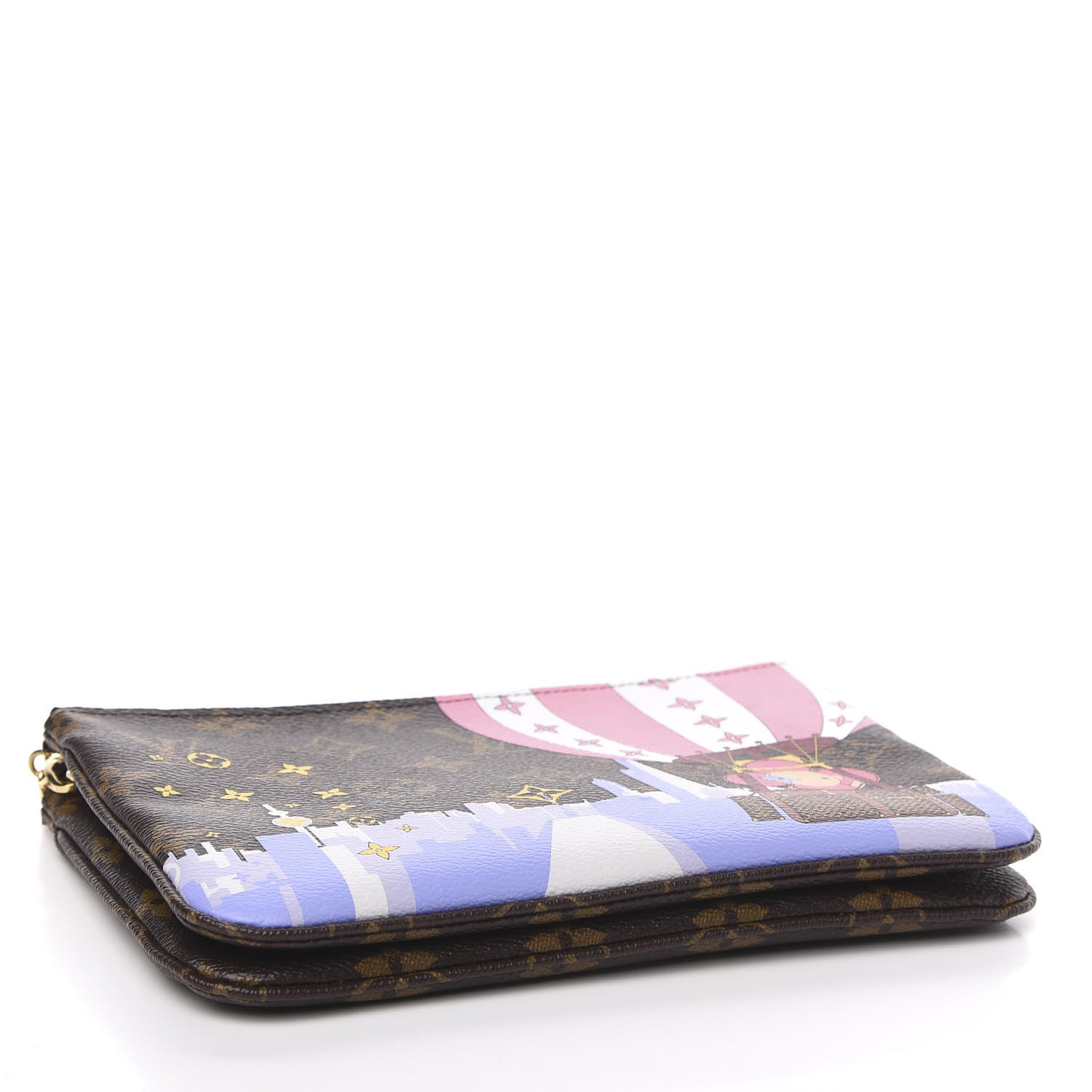 Louis Vuitton Monogram 2019 Christmas Animation Double Zip Pochette 4 of 11