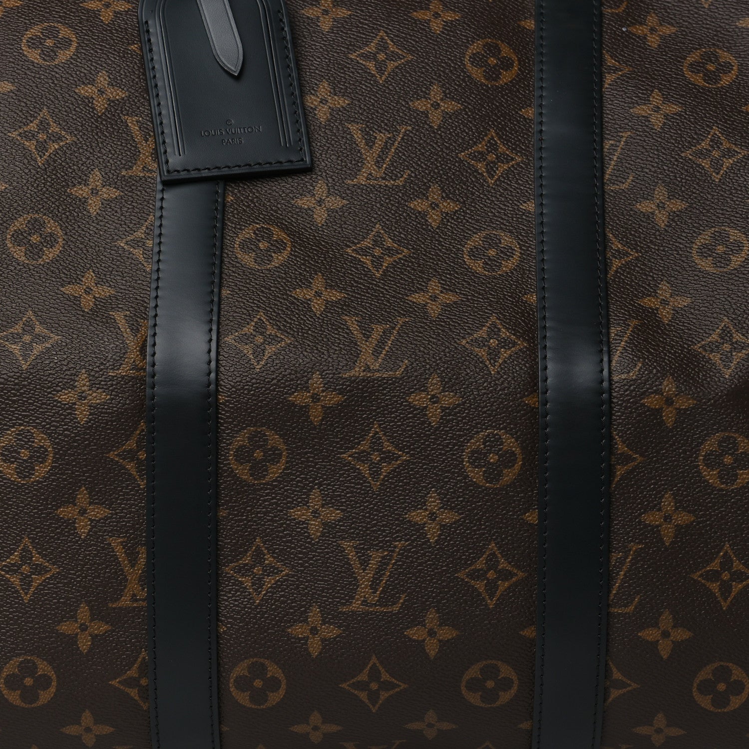 Louis Vuitton Monogram Macassar Keepall Bandouliere 55 7 of 10
