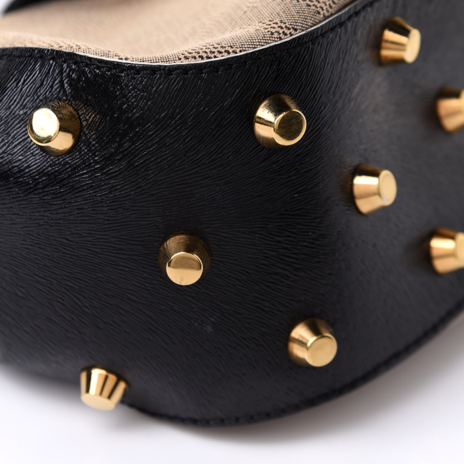 Fendi Zucca Shadow Shoulder Bag Black 10 of 11