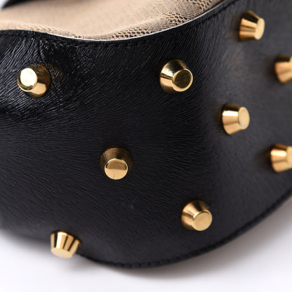 Fendi Zucca Shadow Shoulder Bag Black 10 of 11
