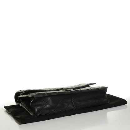 Chanel Washed Lambskin Maxi Take Away Flap Bag Black 8 of 16