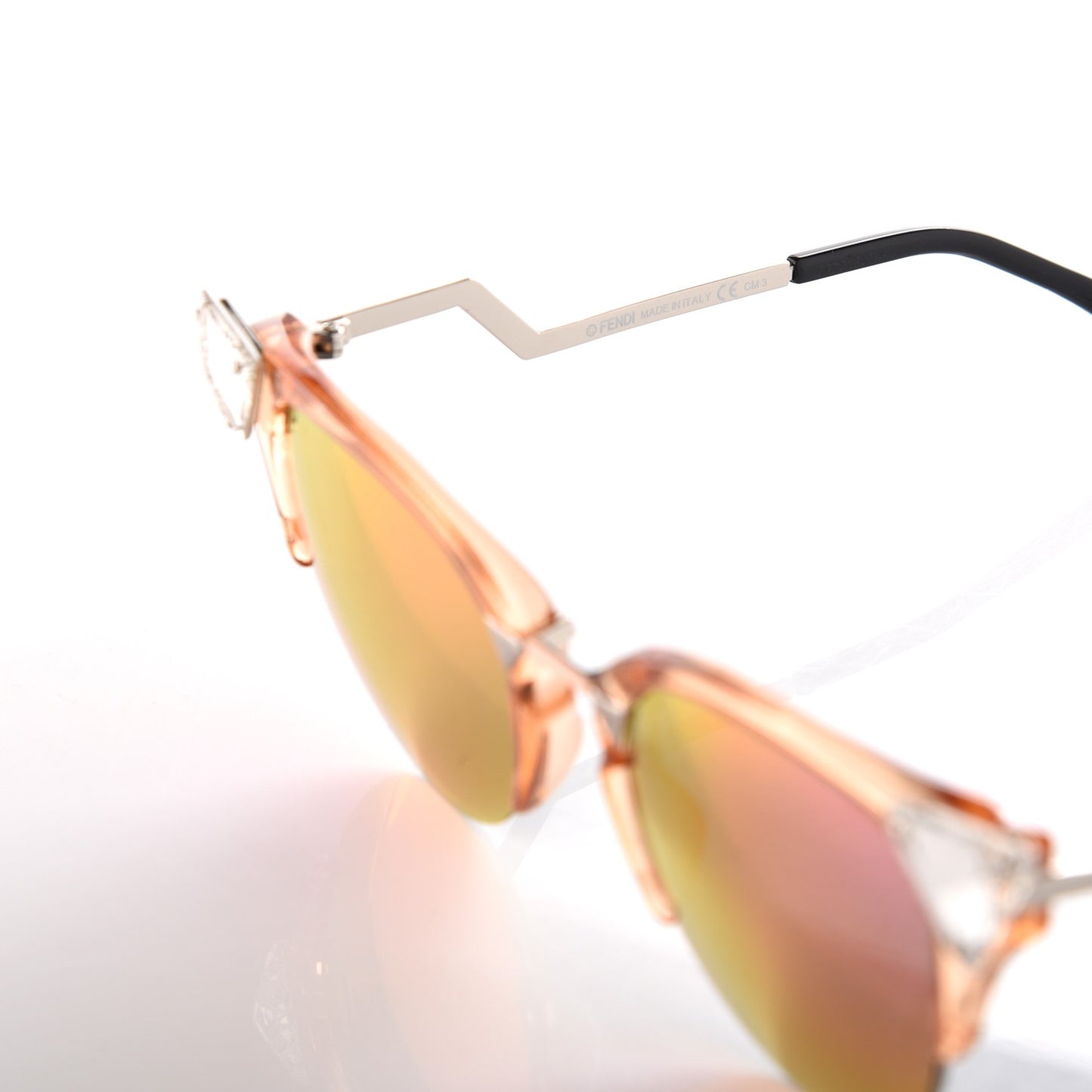 Iridia Cat Eye Sunglasses FF 0041/S Translucent Peach