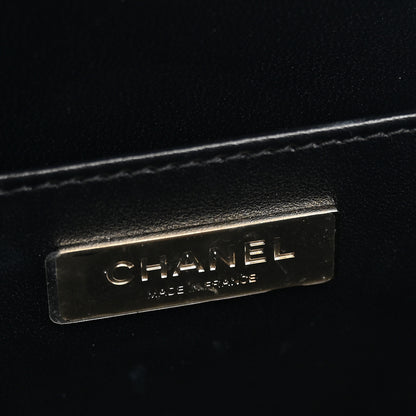 Chanel Calfskin Quilted Studded Square Vanity Case Black 5 of 9