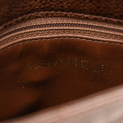 Chanel Caviar Chevron Envelope Flap Bag Brown 6 of 11