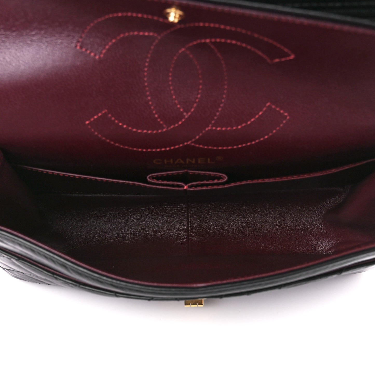Aged Calfskin Quilted 2.55 Reissue 226 Flap Black