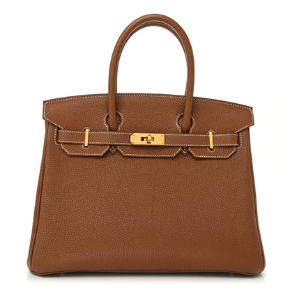 Hermes Togo Birkin 30 Gold 1 of 12