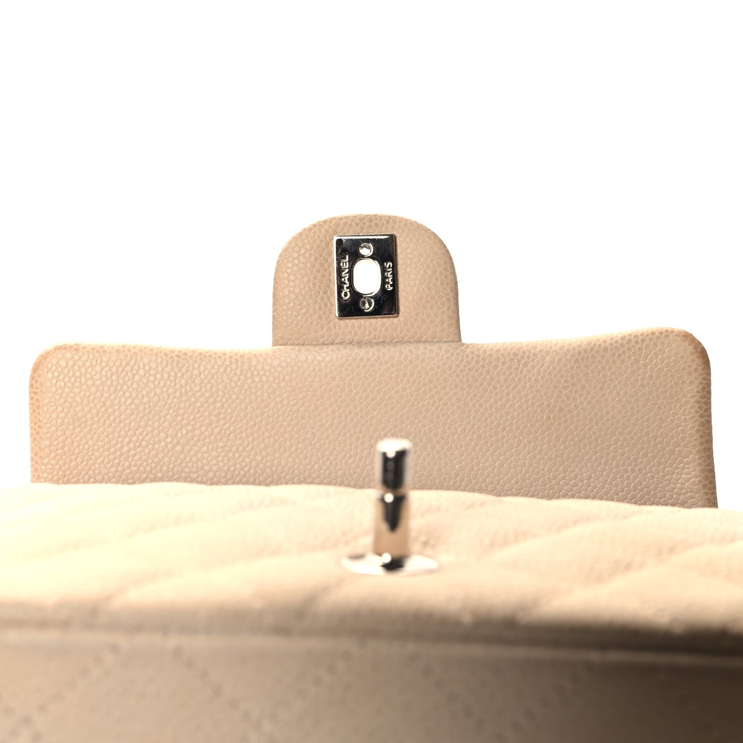 Chanel Caviar Quilted Mini Rectangular Flap Light Beige 11 of 13