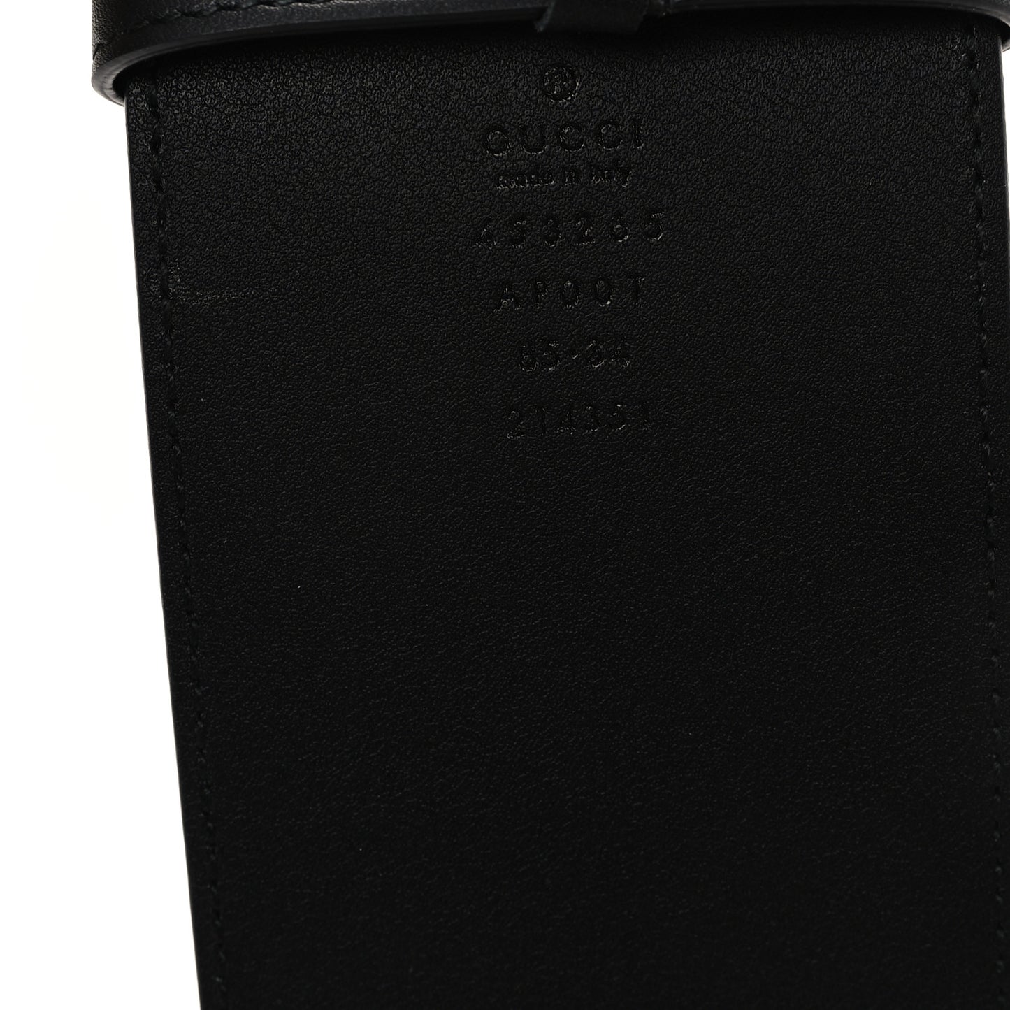 Calfskin Double G Wide Belt 85 34 Black