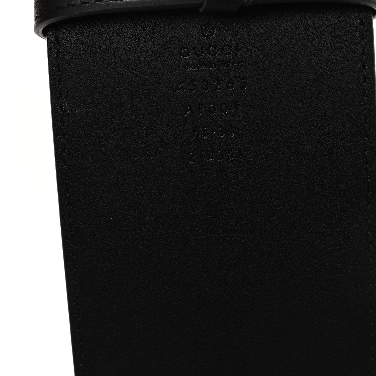 Gucci Calfskin Double G Wide Belt 85 34 Black 3 of 4